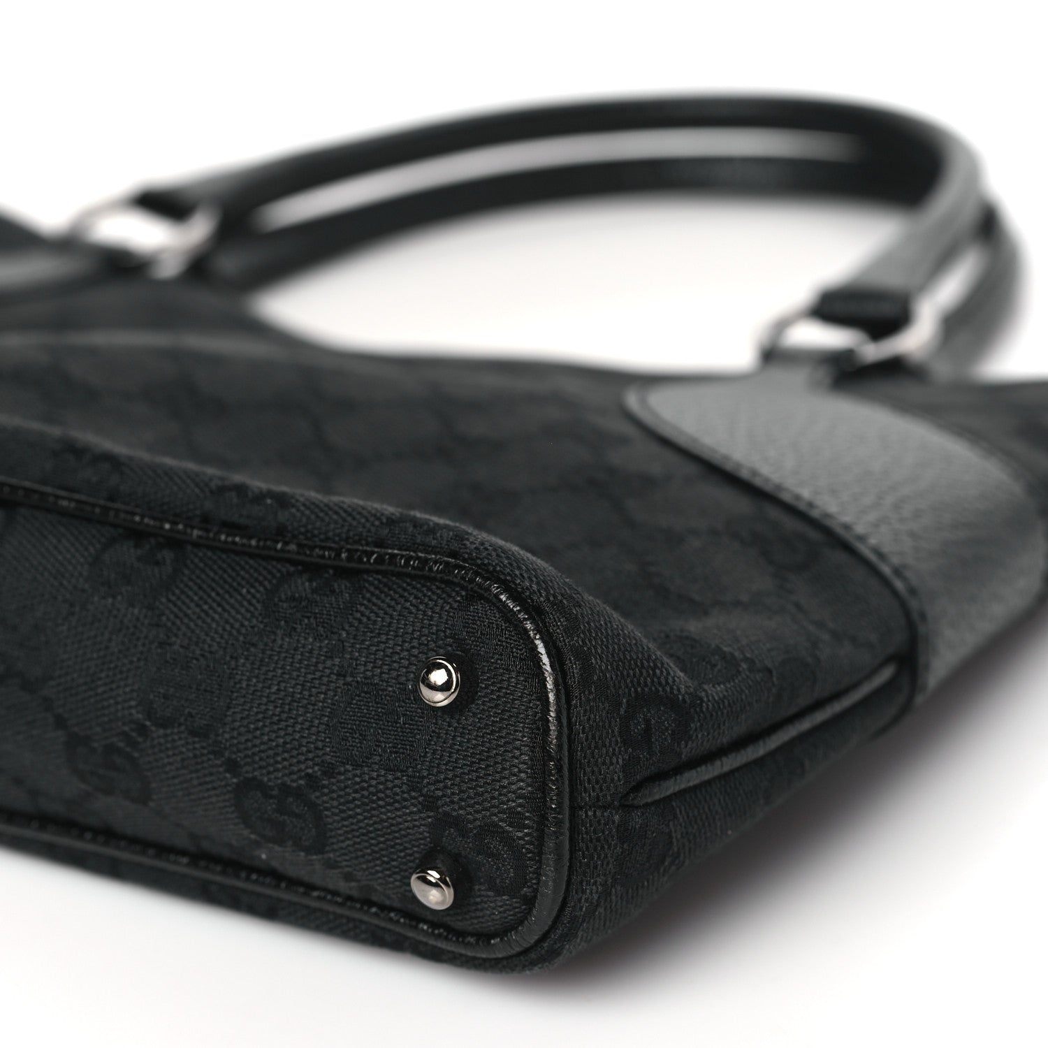 Gucci Monogram Shoulder Bag Black 9 of 10