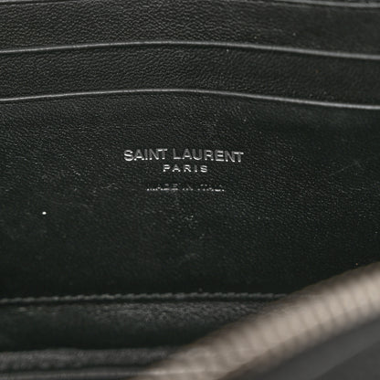 Saint Laurent Grain De Poudre Matelasse Monogram Mini Lou Camera Bag Black 6 of 10