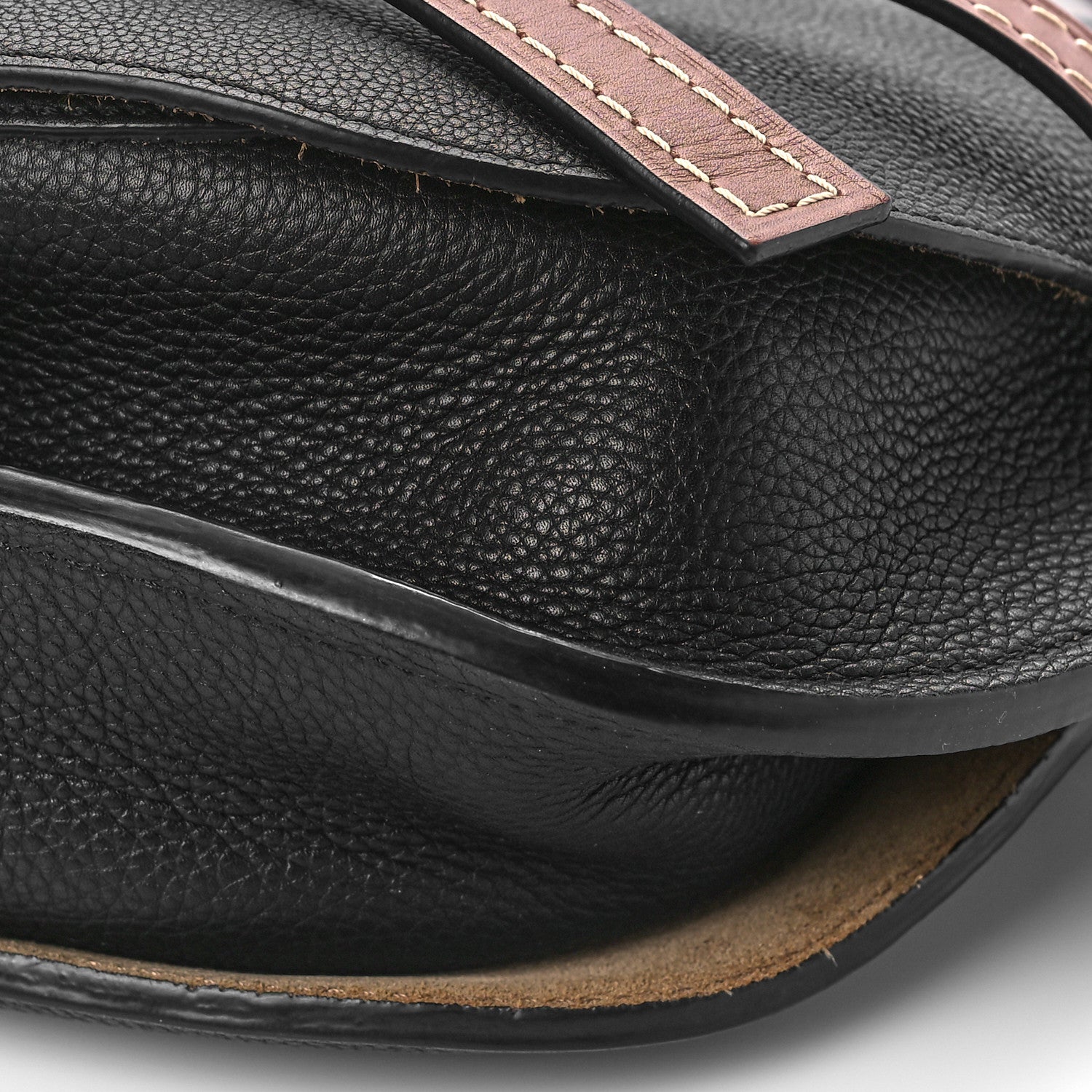 Loewe Grained Calfskin Small Gate Crossbody Bag Pecan Black 9 of 9