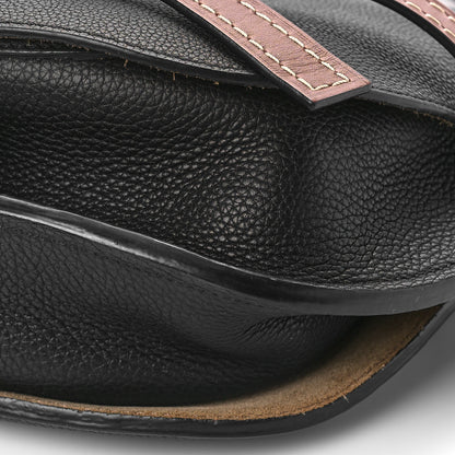 Loewe Grained Calfskin Small Gate Crossbody Bag Pecan Black 9 of 9