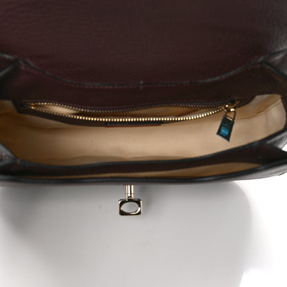 Valentino Garavani Pebbled Calfskin Joylock Flap Messenger Bag Deep Rubin 5 of 9