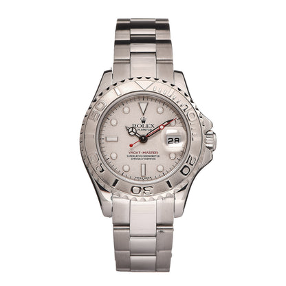 Rolex Stainless Steel Platinum 29mm Yacht-Master Watch Silver 169622 1 of 8