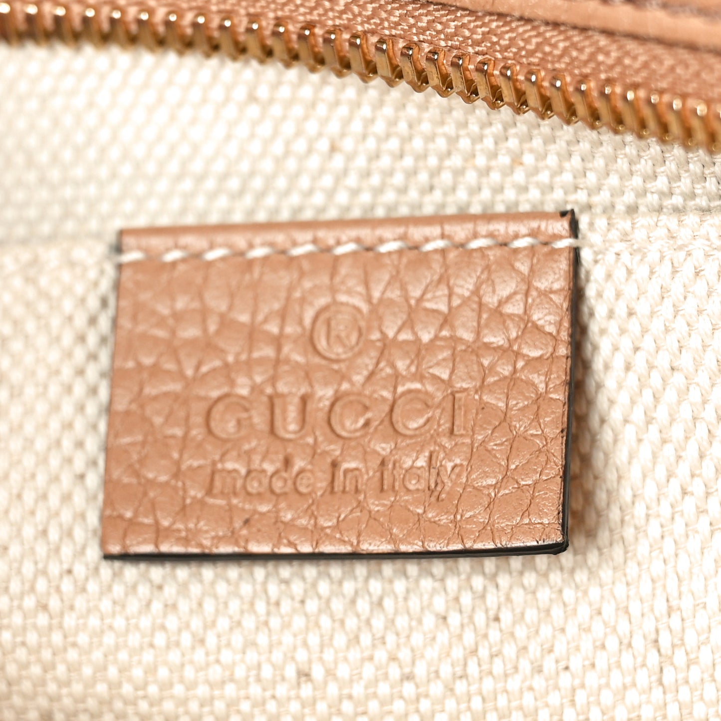Pebbled Calfskin Small Soho Disco Bag Camelia