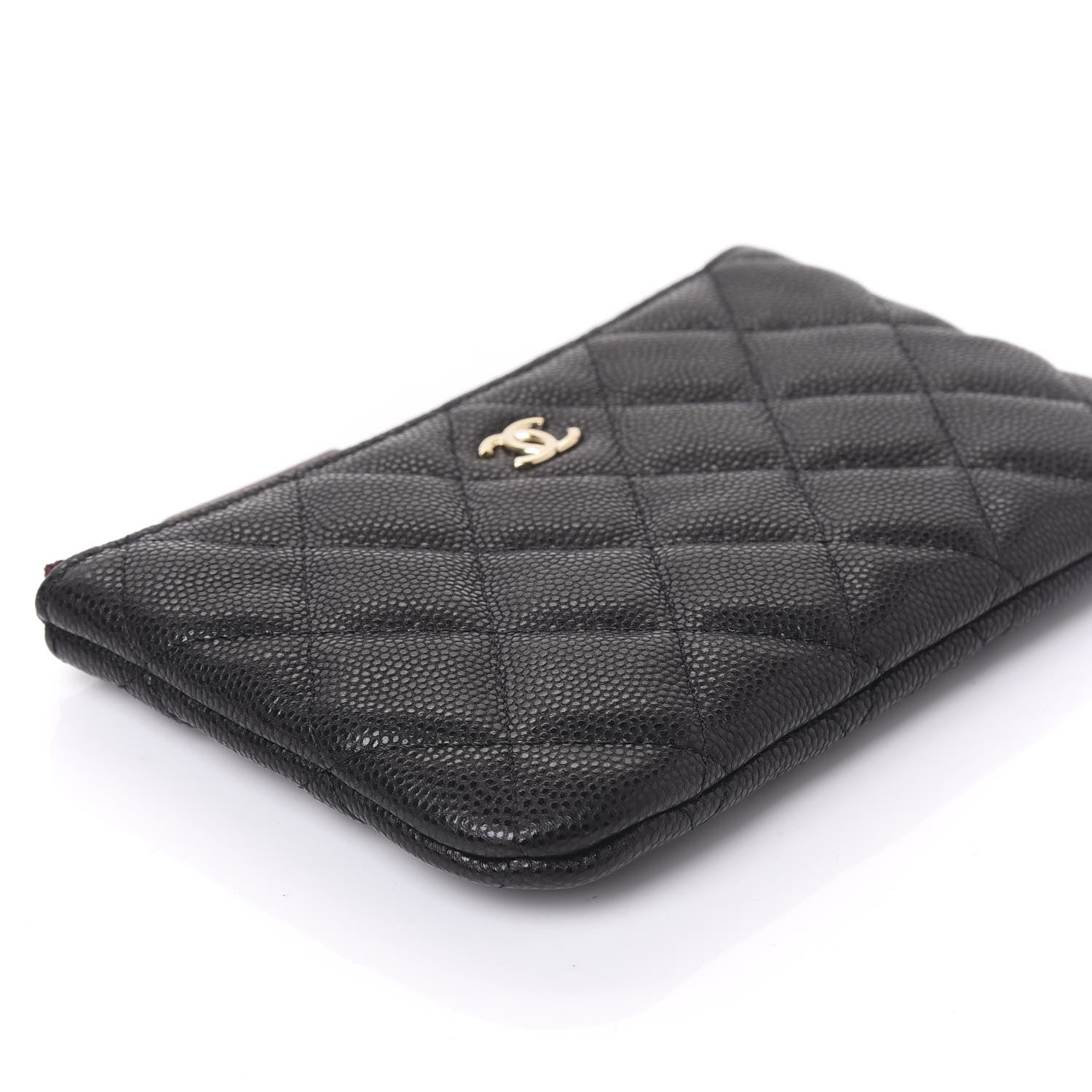 Chanel Caviar Quilted Small Cosmetic Case Black 5 of 10