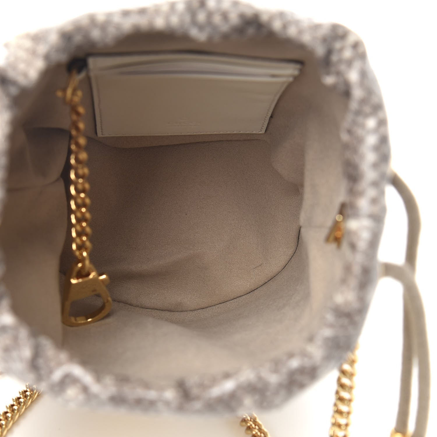 Gucci Snakeskin Mini Zumi Bucket Bag Grey 5 of 9