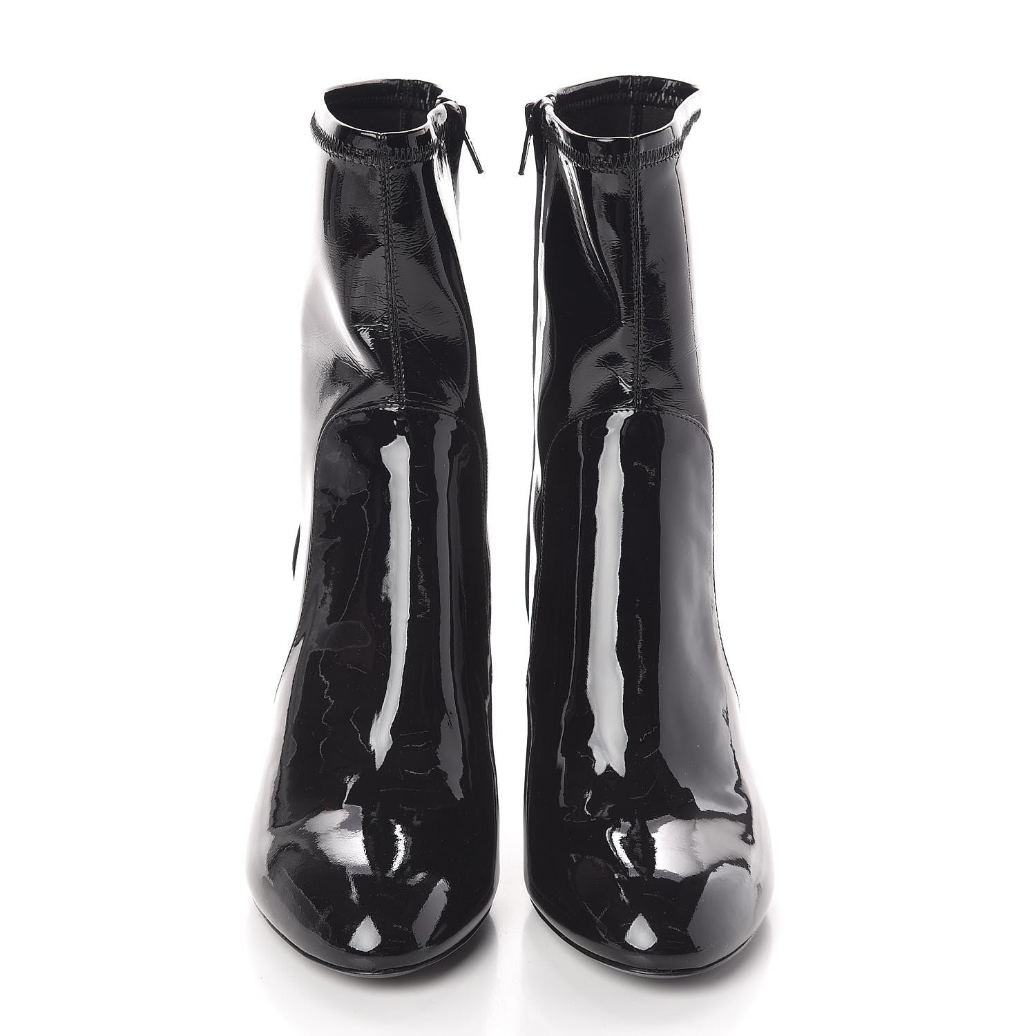 Louis Vuitton Patent Silhouette Ankle Boots 39 Black 2 of 6