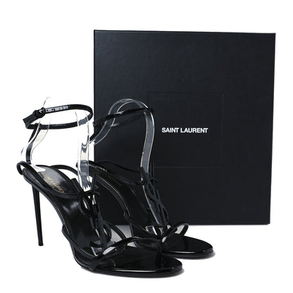 Saint Laurent Patent Cassandra 95 Sandals 41.5 Black 10 of 10