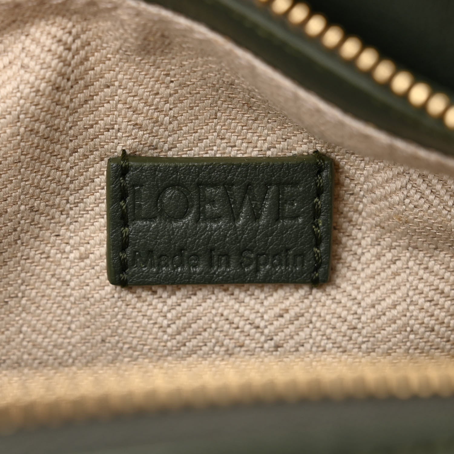 Loewe Calfskin Mini Puzzle Edge Bag Vintage Khaki 6 of 9