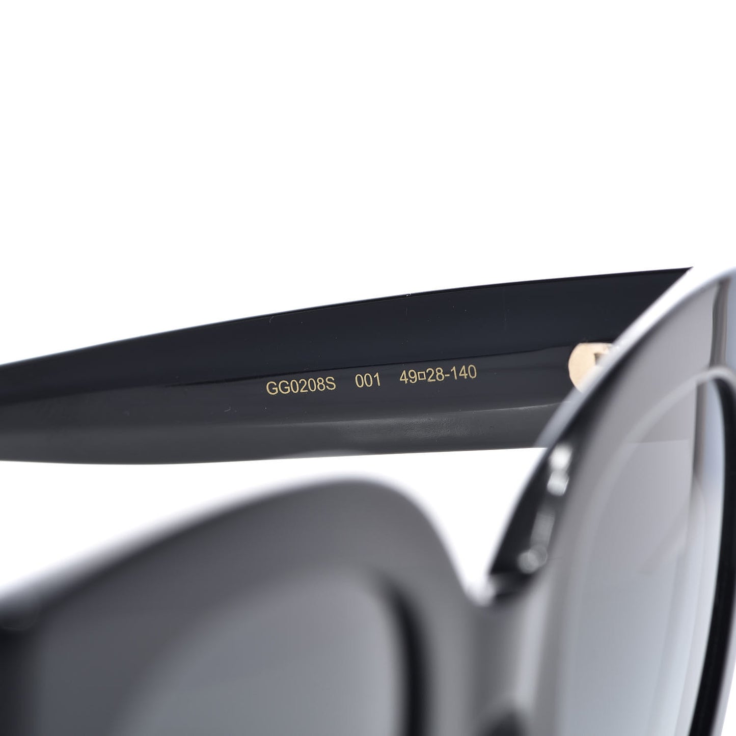 Round Frame Star Sunglasses GG0208S Black