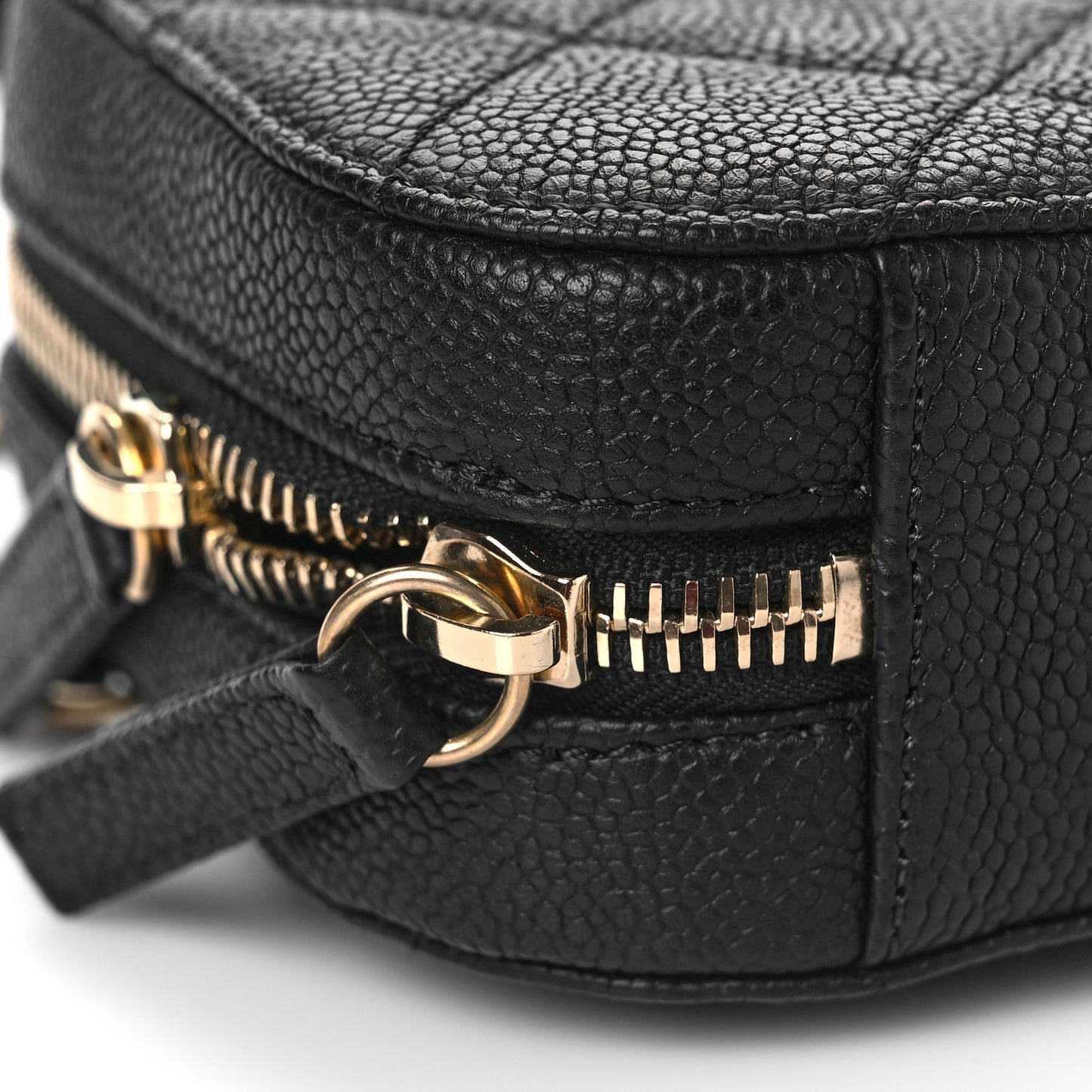 Caviar Quilted Waist Bag Black