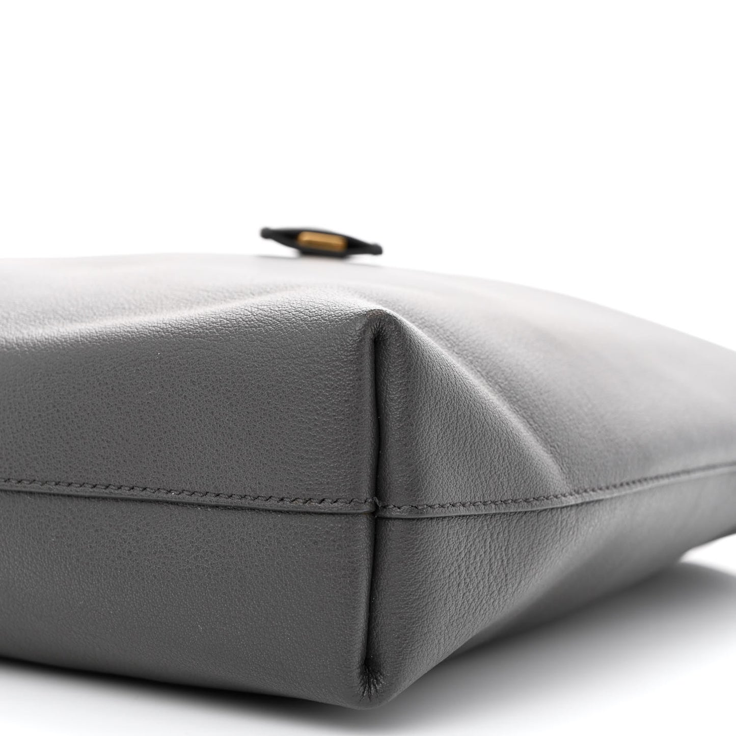 Calfskin Toy Shopping Tote Earth Grey