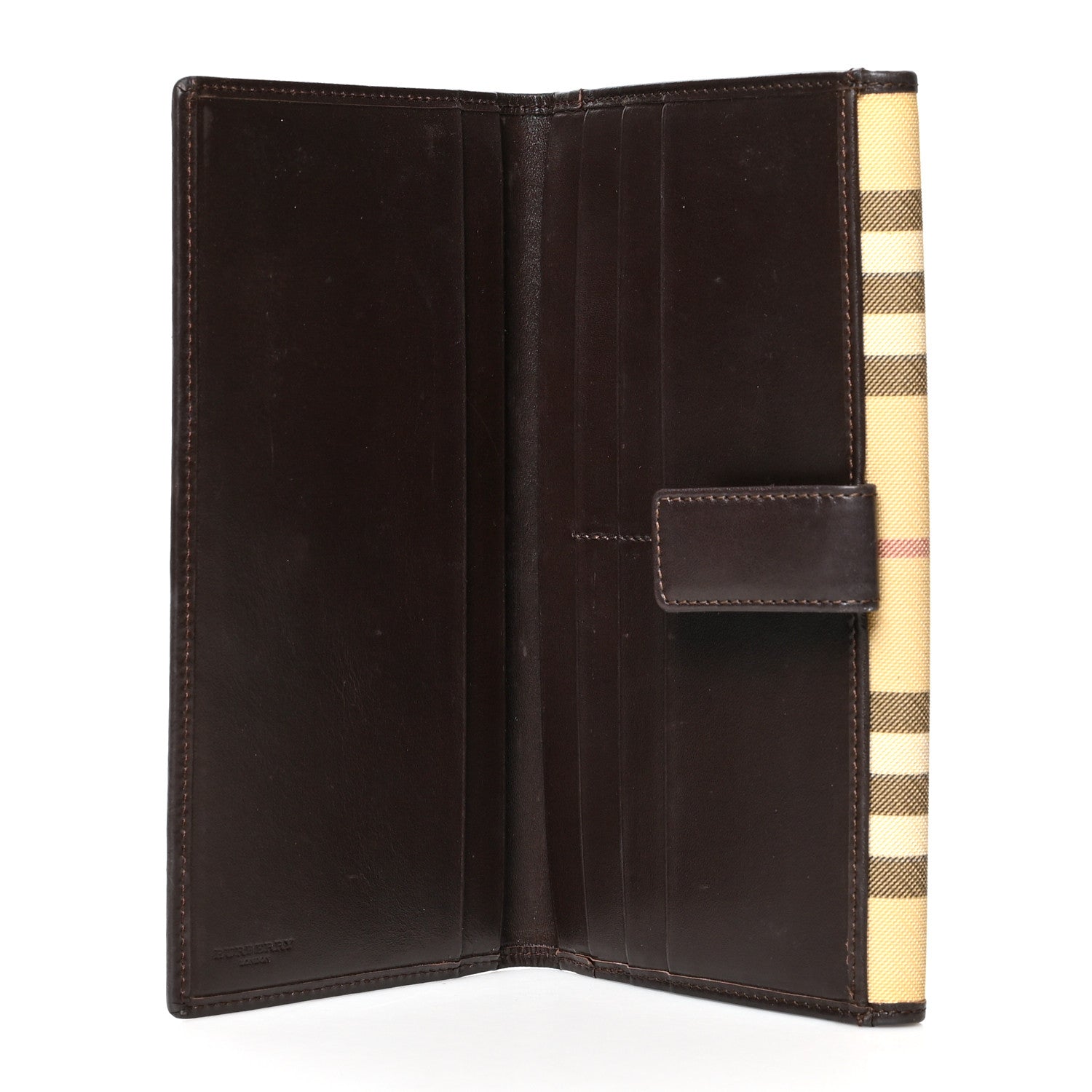 Burberry House Check Continental Wallet Dark Brown 5 of 10
