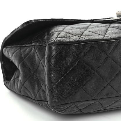 Chanel Washed Lambskin Quilted Jumbo Hybrid Reissue Flap Black 7 of 8