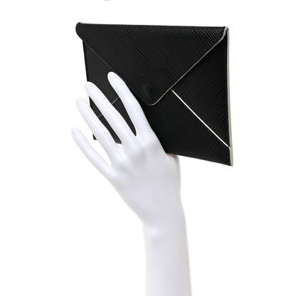 Louis Vuitton Epi Envelope Pouch Black 2 of 7