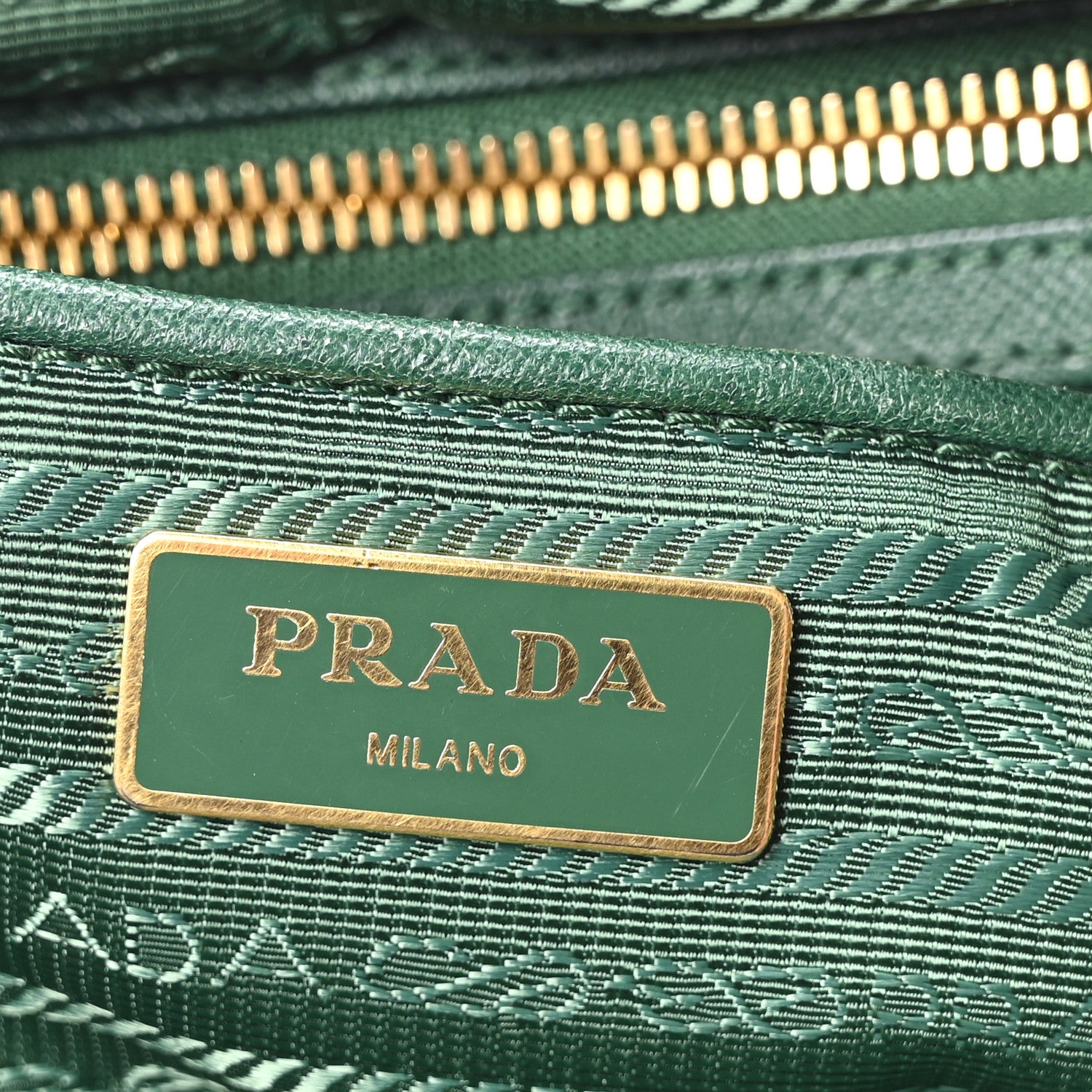 Prada Tessuto Nylon Saffiano Tote Oleandro 6 of 10