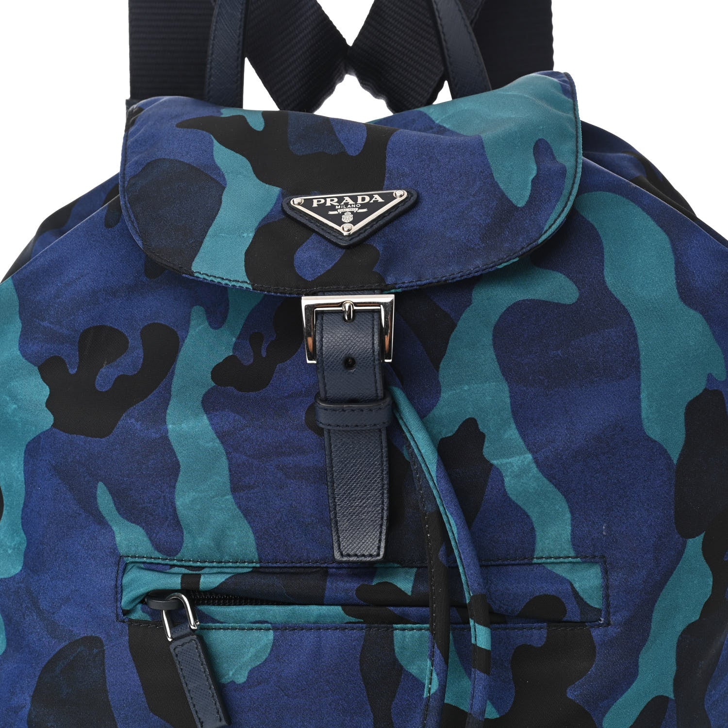 Prada Tessuto Nylon Camouflage Print Backpack Royal 8 of 11
