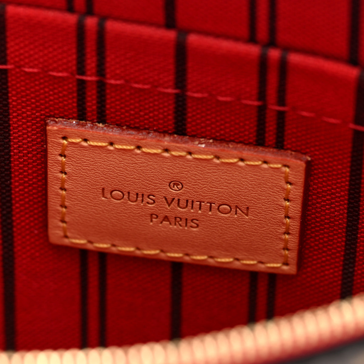 Monogram Neverfull MM GM Pochette Cherry