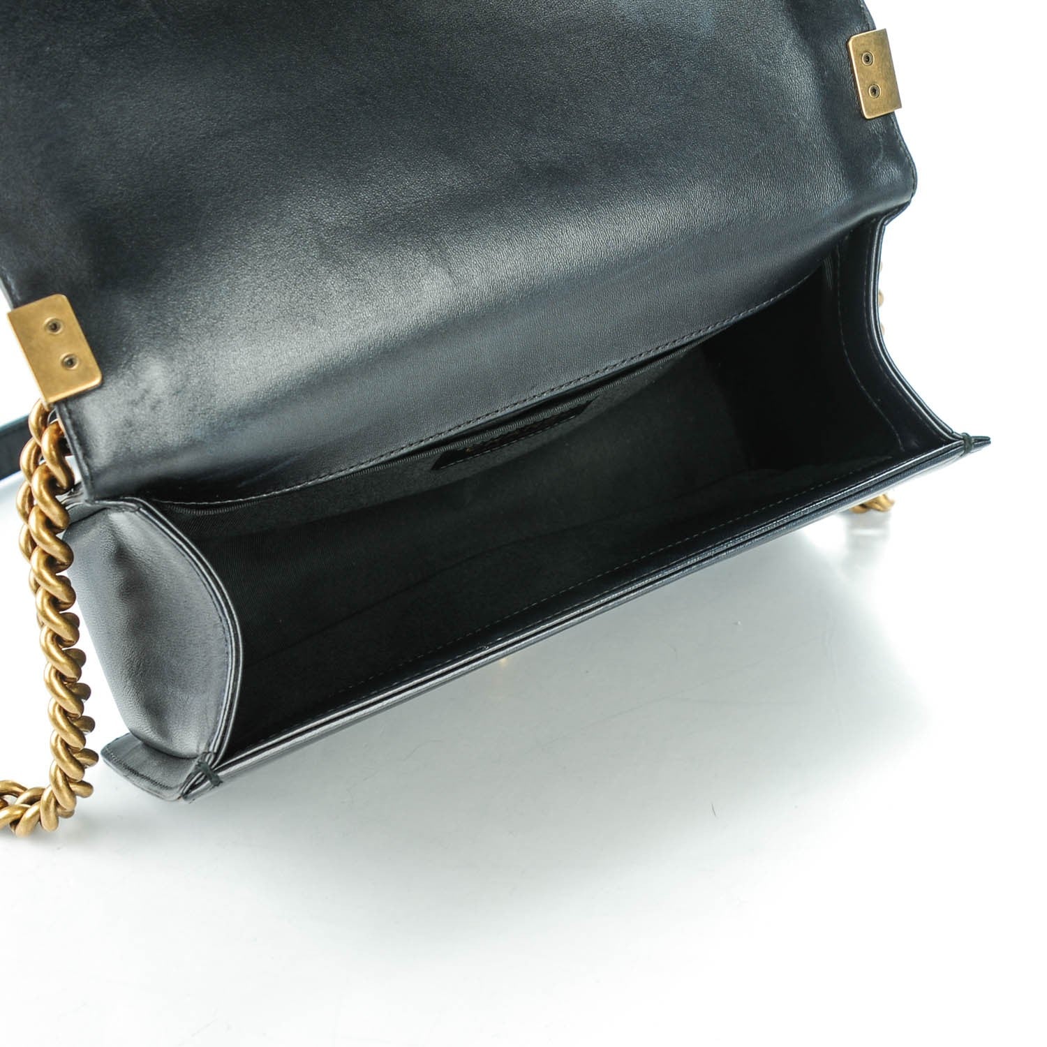 Chanel Lambskin Quilted Medium Boy Flap Black 5 of 7