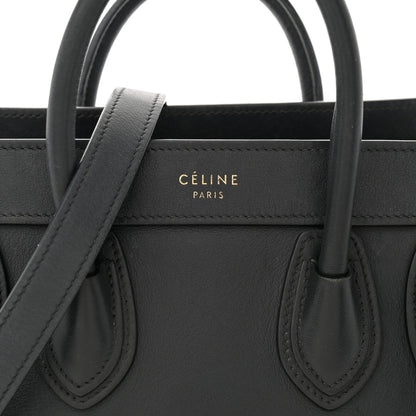 Celine Smooth Calfskin Nano Luggage Black 7 of 18