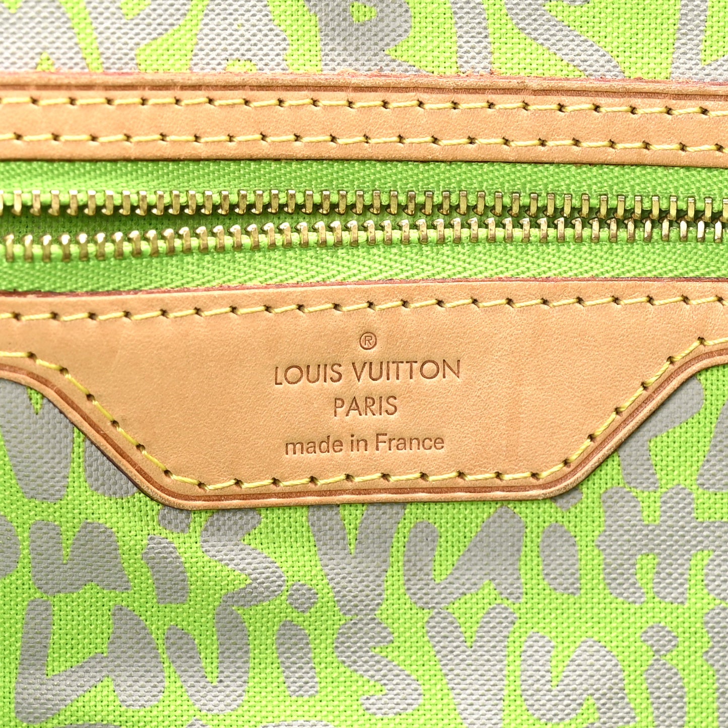 Monogram Graffiti Neverfull GM Green