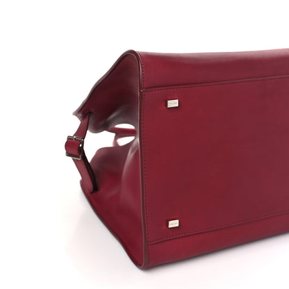 The Row Polished Saddle Calfskin Soft Margaux 15 Amaranto 7 of 9
