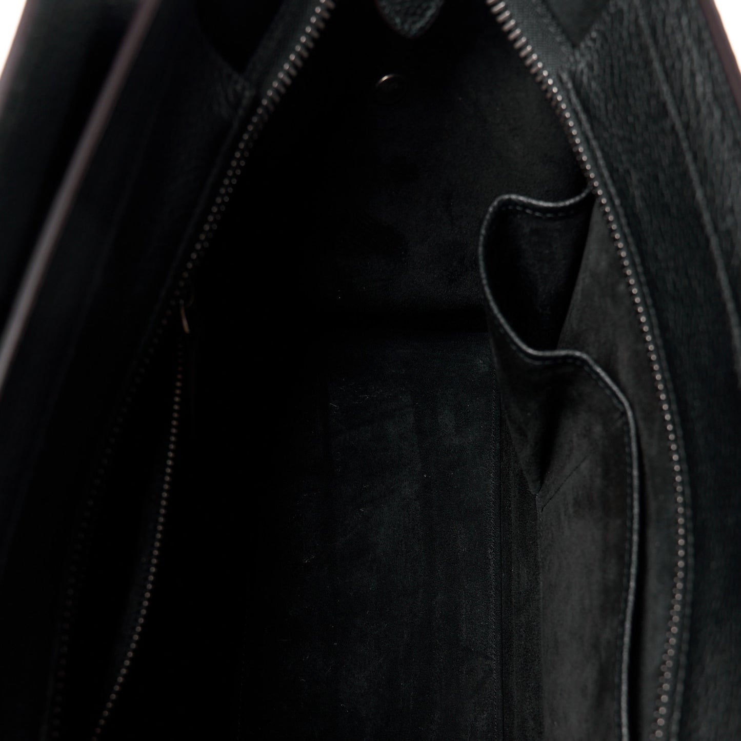 Drummed Calfskin Micro Luggage Black