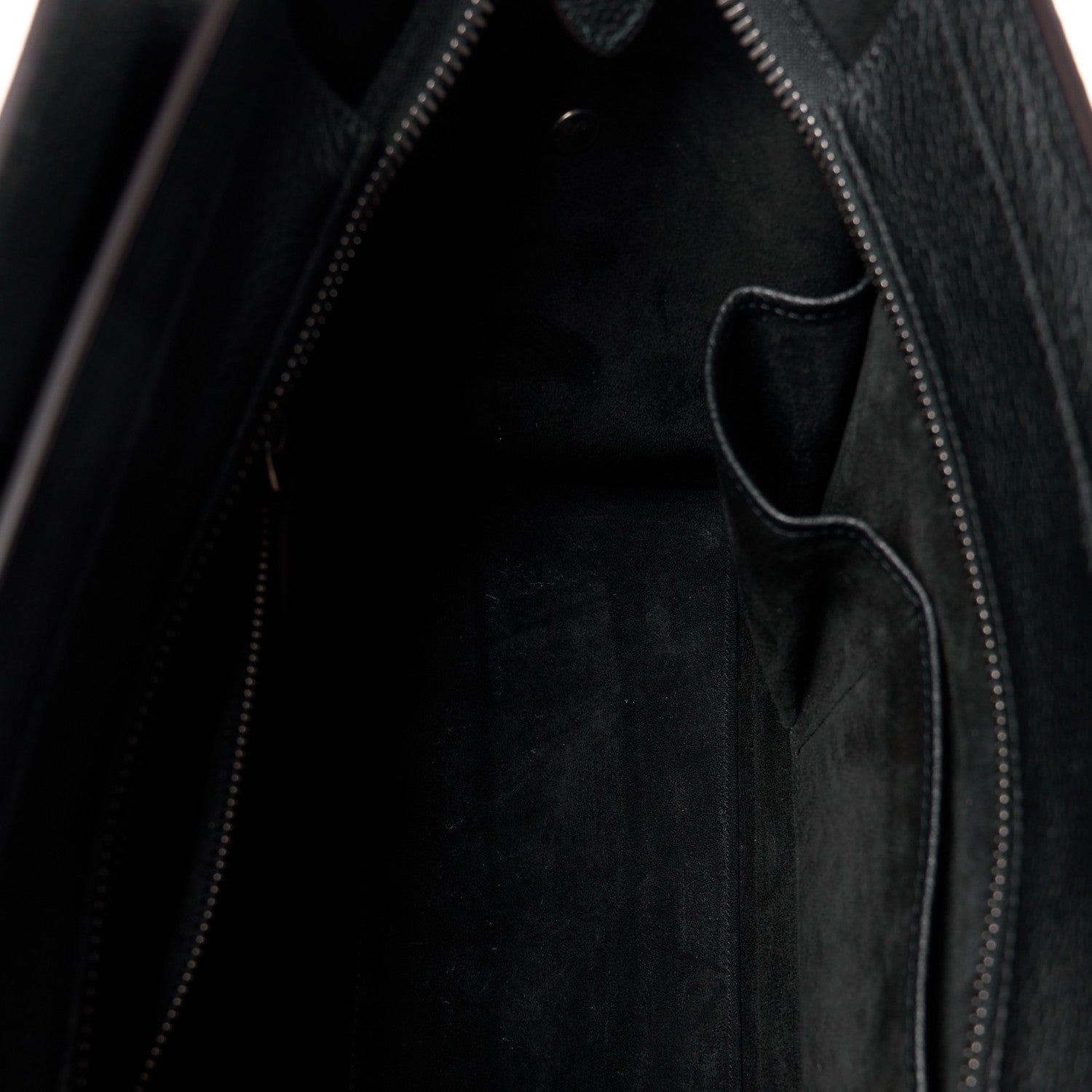 Celine Drummed Calfskin Micro Luggage Black 10 of 11