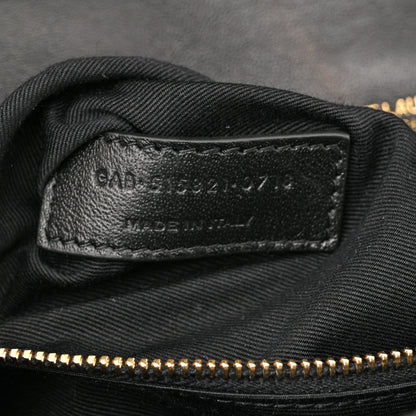 Saint Laurent Patent Patchwork Monogram Medium Jamie Black 8 of 12