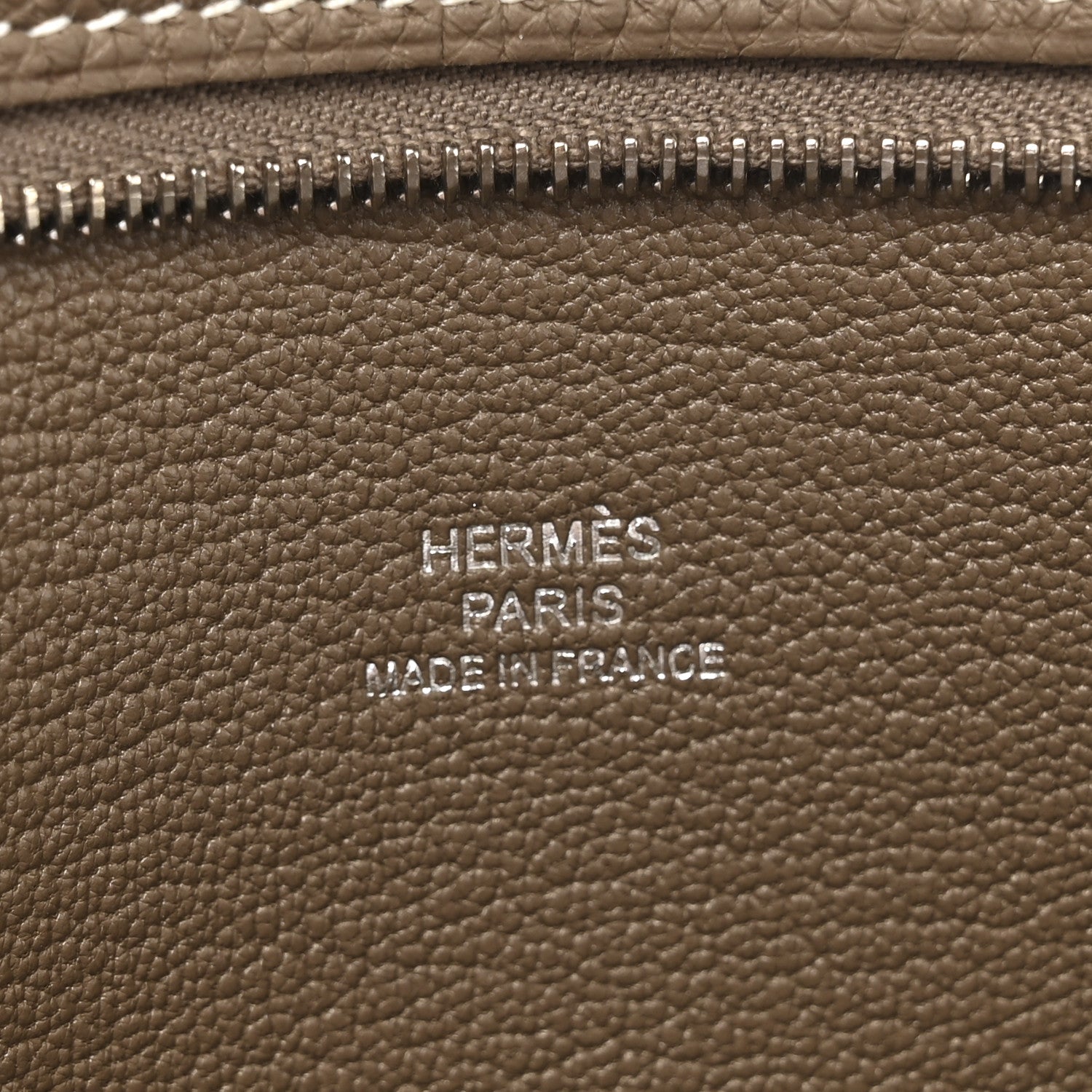 Hermes Togo Backpocket Pouch 25 Etoupe 6 of 7