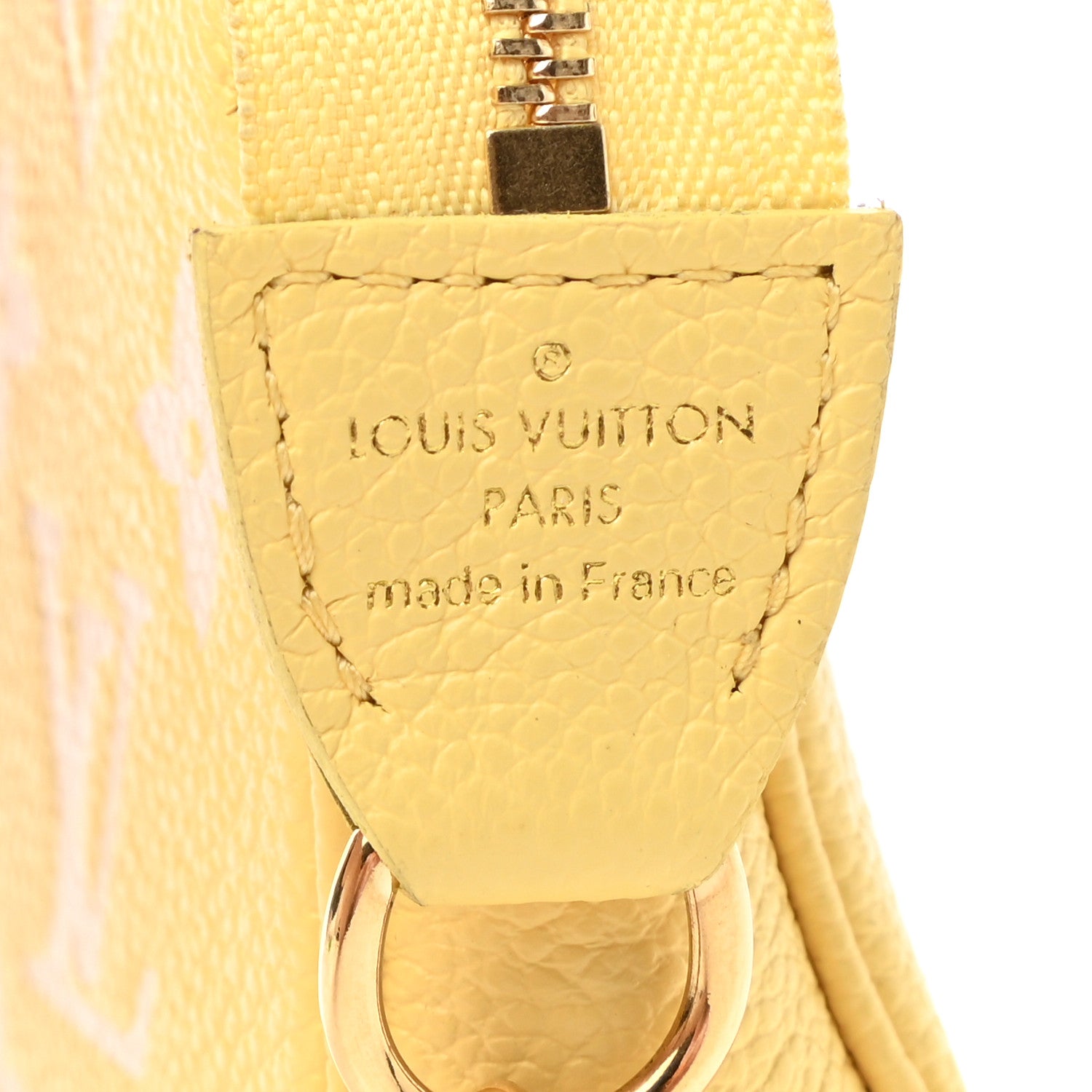 Louis Vuitton Empreinte Monogram Mini Pochette Accessories Lemon