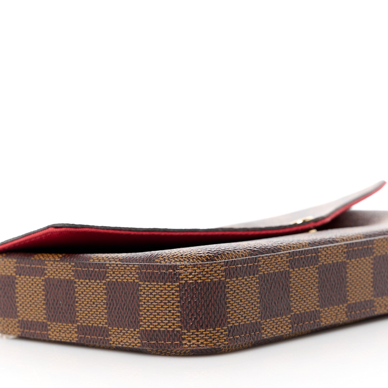 Louis Vuitton Damier Ebene Pochette Felicie Chain Wallet 15 of 17