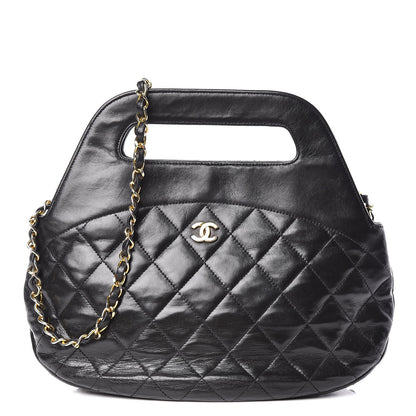 Chanel Lambskin Quilted CC Shoulder Bag Black 1 of 15