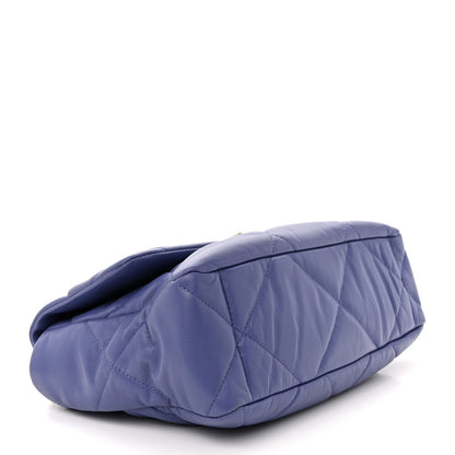Chanel Lambskin Quilted Large Chanel 19 Flap Purple 4 of 11