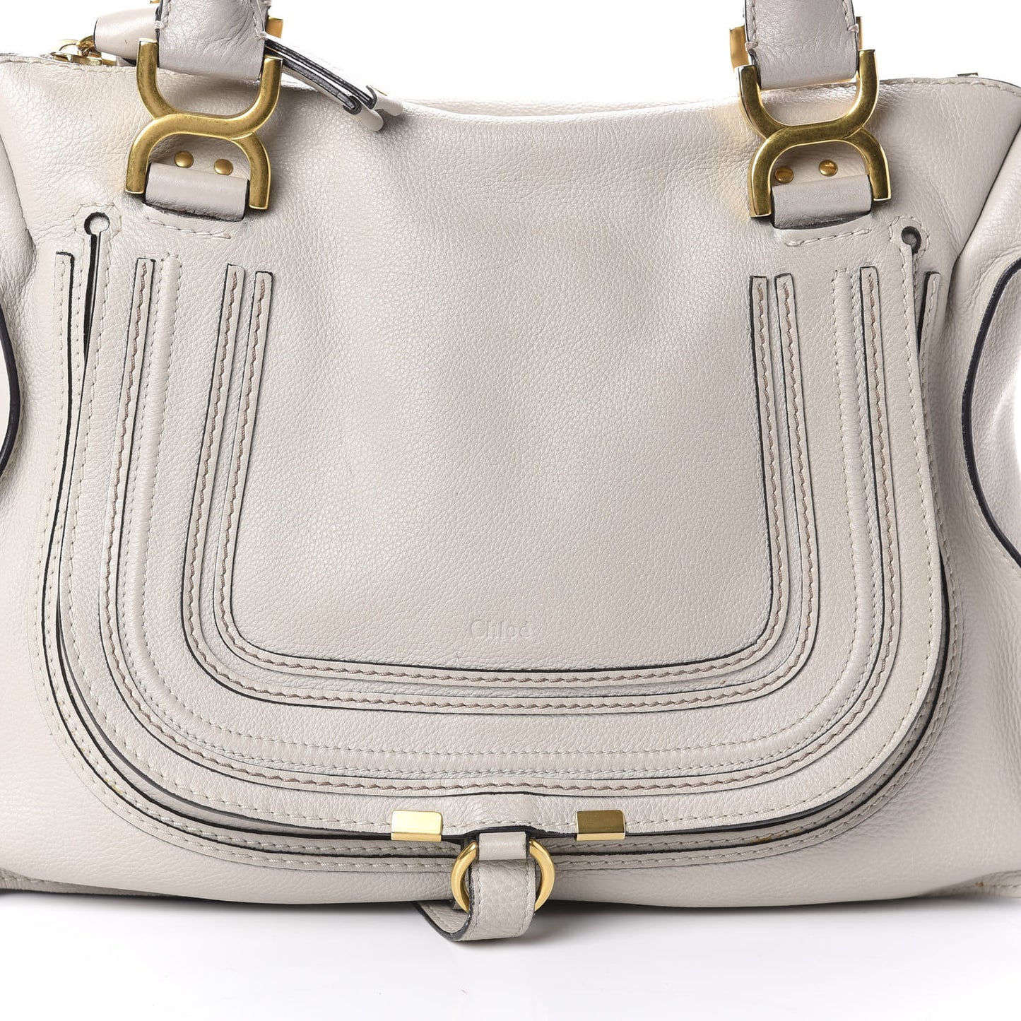 Calfskin Medium Marcie Satchel Dove