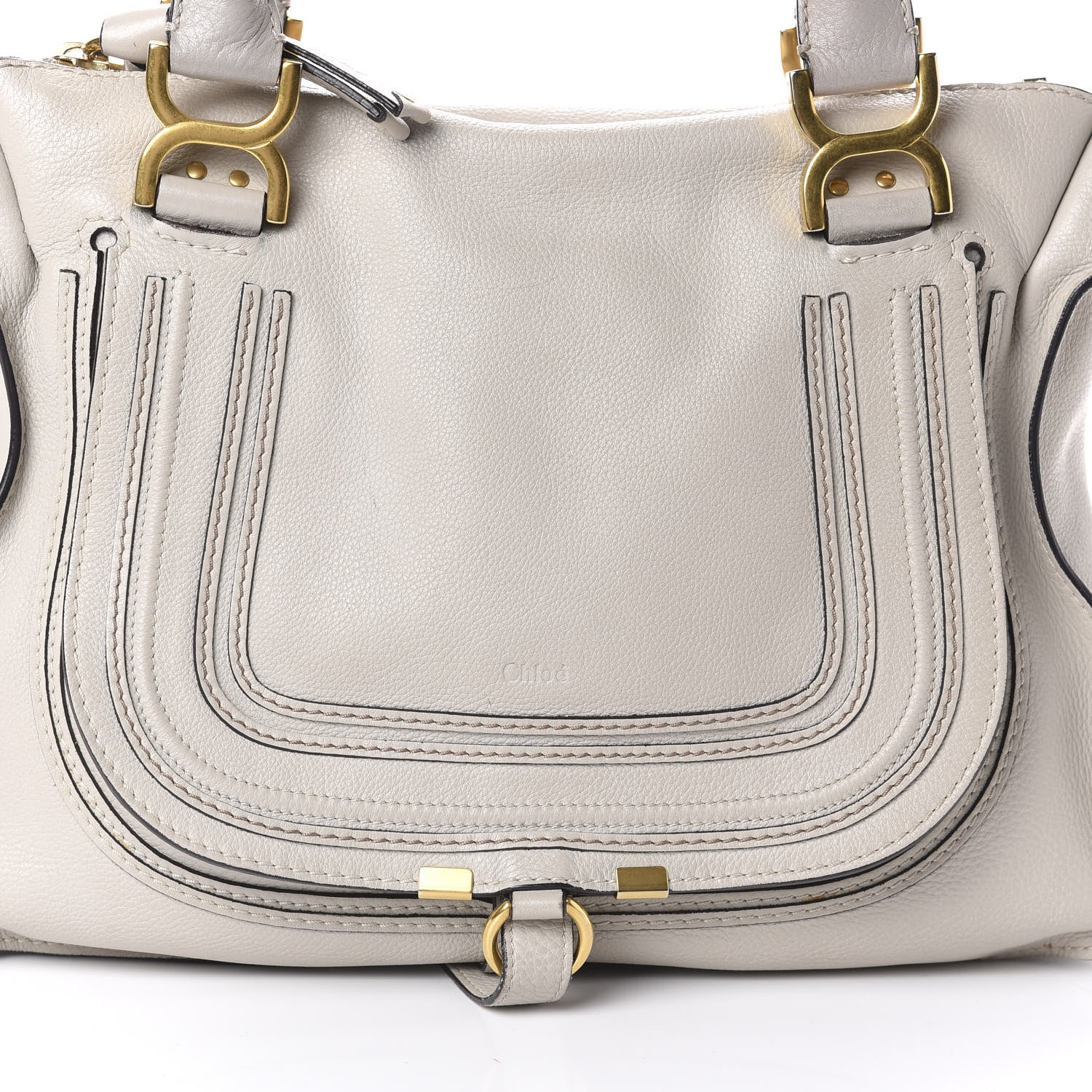 Chloe Calfskin Medium Marcie Satchel Dove 7 of 9