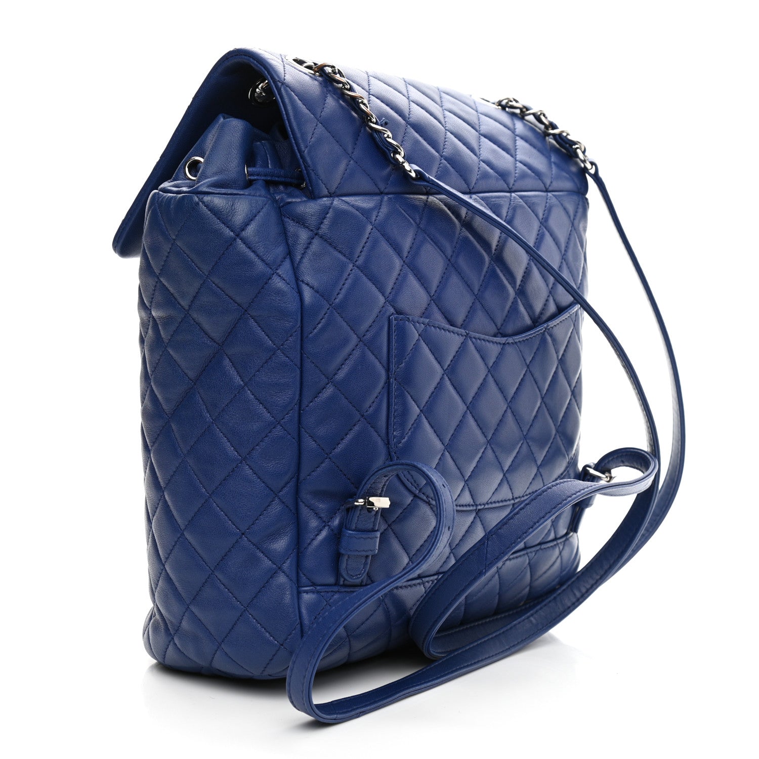 Chanel Lambskin Quilted Large Urban Spirit Backpack Blue 3 of 10