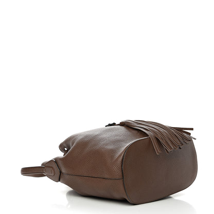 Gucci Calfskin Medium Lady Tassel Bucket Bag Nut Brown 3 of 9
