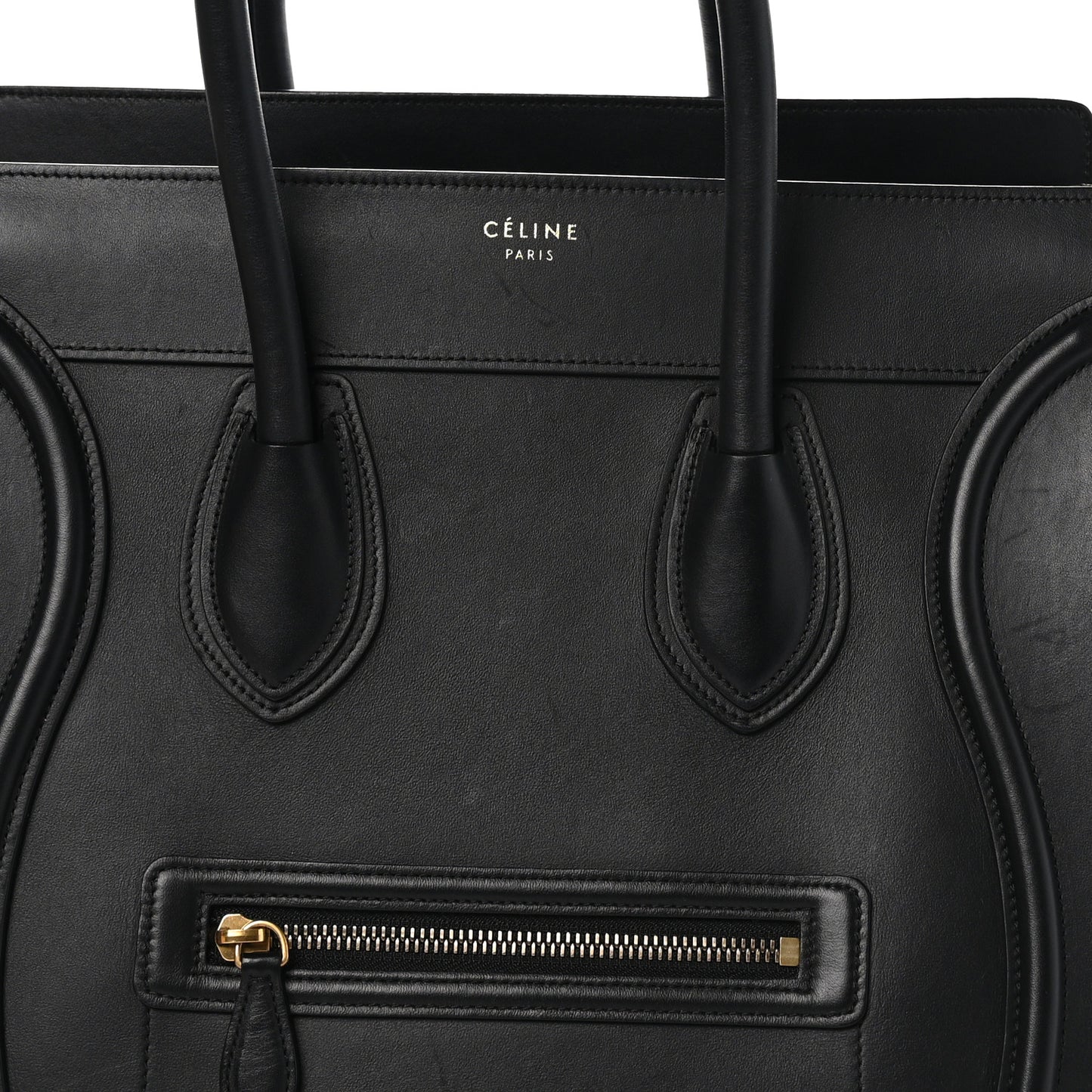 Smooth Calfskin Mini Luggage Black