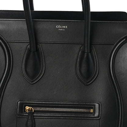Celine Smooth Calfskin Mini Luggage Black 7 of 9