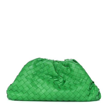 Bottega Veneta Nappa Intrecciato The Pouch Oversized Clutch Parakeet 1 of 15