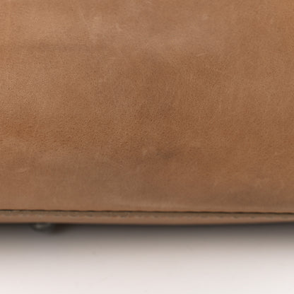 Fendi Vitello Saddle Cuoio Romano Selleria Medium Peekaboo Iconic Satchel Fango Acqua 13 of 16