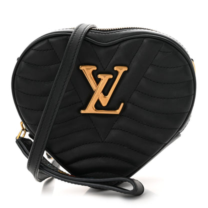 Louis Vuitton Calfskin New Wave Heart Bag Black 1 of 10