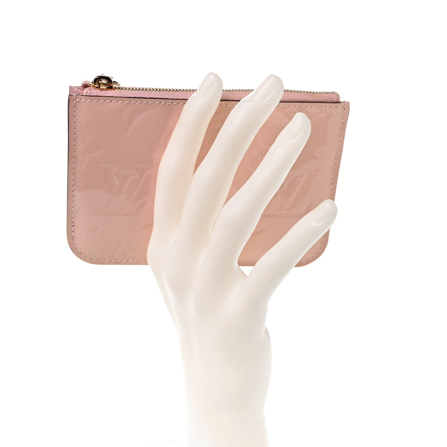 Louis Vuitton Vernis Key Pouch Rose Ballerine 2 of 9