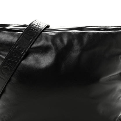 Loewe Shiny Nappa Lambskin Puffer Flamenco Knot Clutch Black 8 of 10