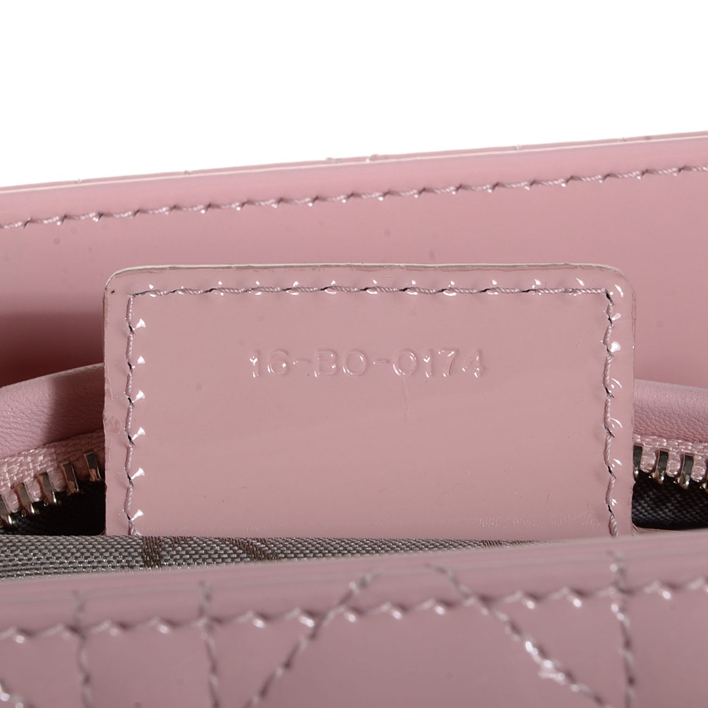 Lambskin Cannage Medium Lady Dior Rose Clair