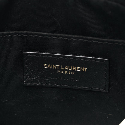 Saint Laurent Calfskin Matelasse Monogram Lou Camera Bag Black 6 of 9