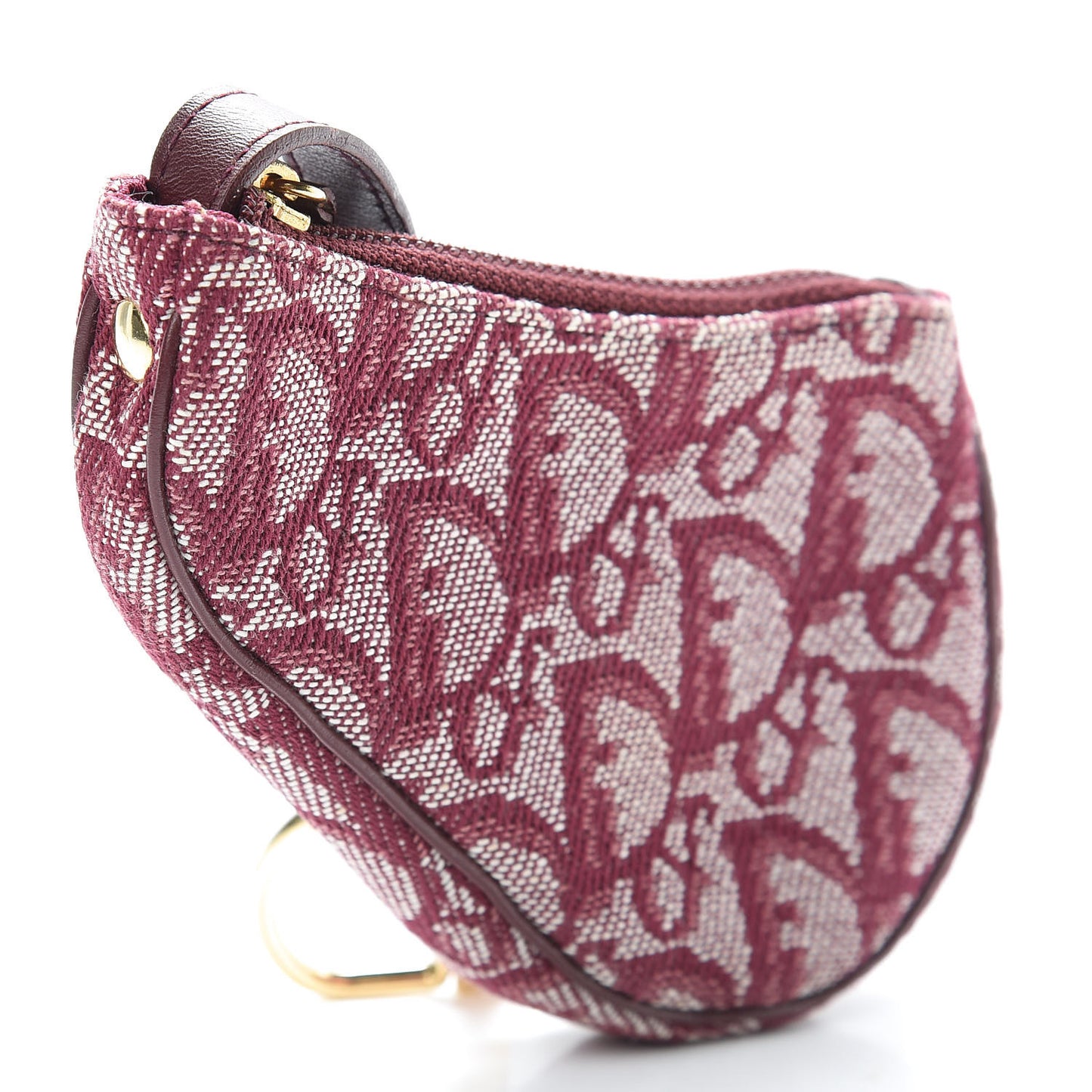 Monogram Saddle Coin Purse Red