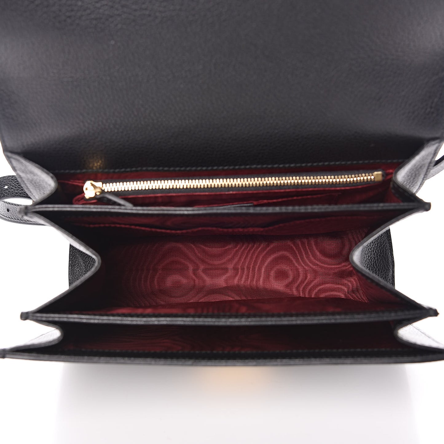 Grainy Calfskin Small Zumi Shoulder Bag Black