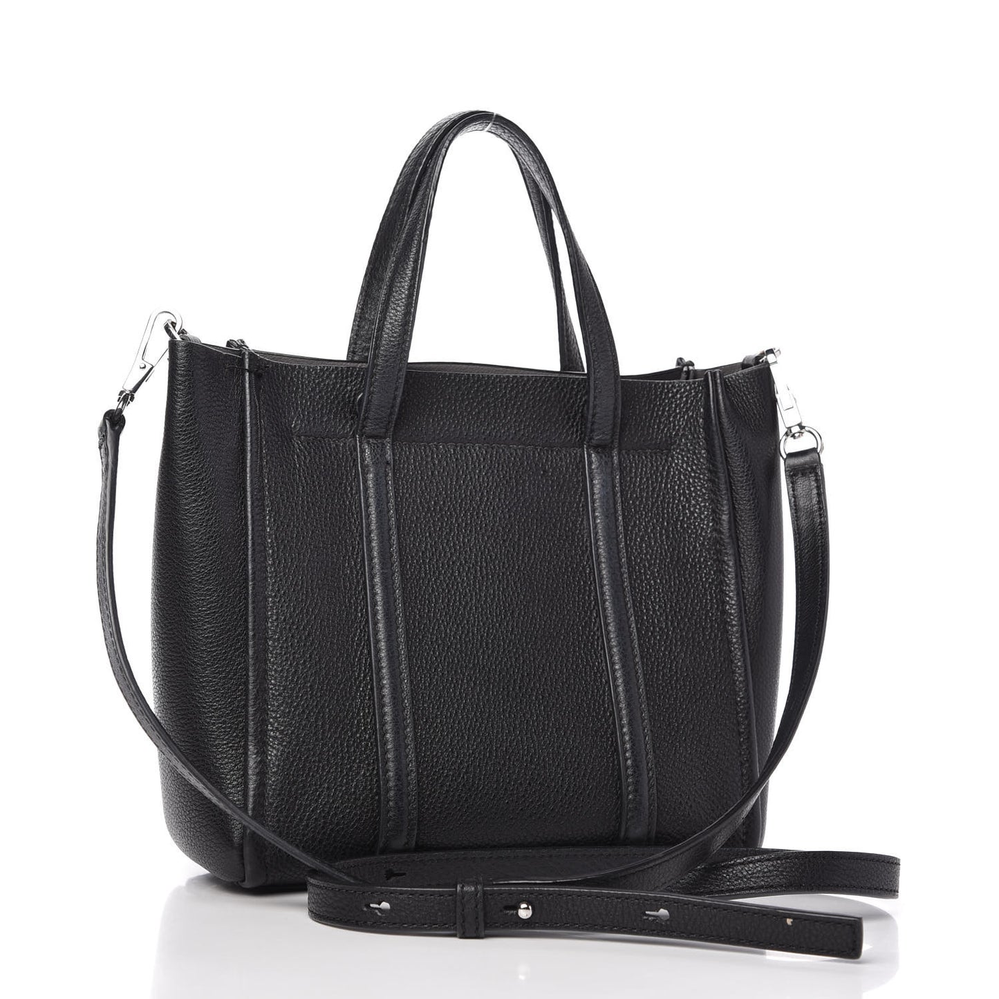 Grained Calfskin The Tag 21 Tote Black