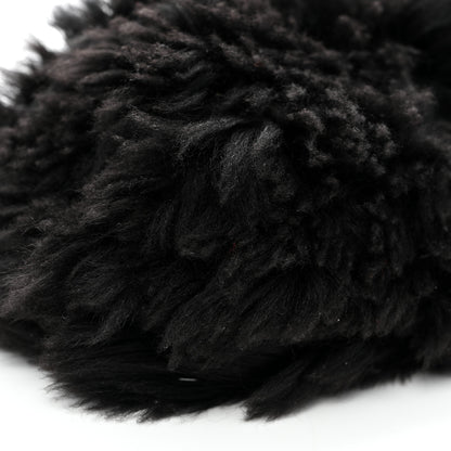 Bottega Veneta Shearling Lambskin The Pouch Chain Black 9 of 10